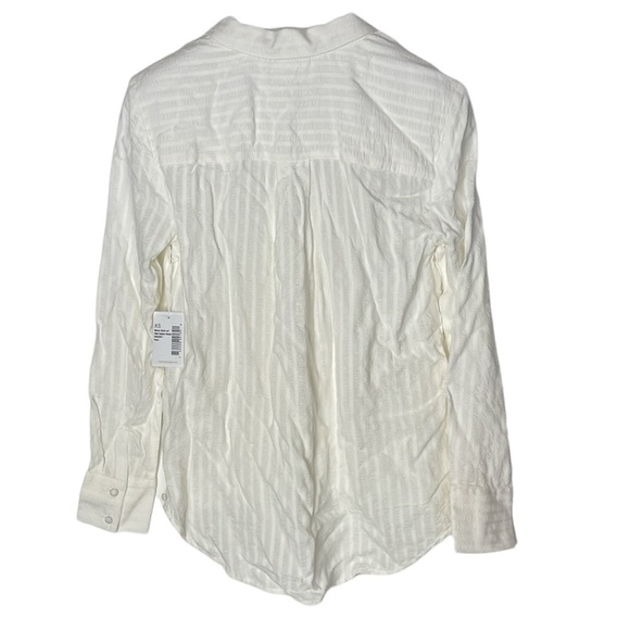 ECRU MARA SHIRT W/ SIDE BUTTON DETAILING IN IVORY - NWT! - Picture 3 of 8